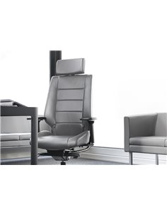 Крісло SOKOA AZKAR для керівника, 24/7, шкіряне 2