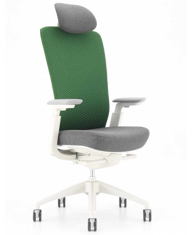 Крісло KRESLALUX NEZA GREEN/GREY