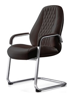 Крісло F385 BRE для відвідувача, коричневе 2