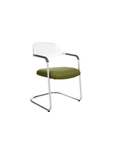Крісло KRESLALUX ERA-V GREEN для відвідувачів, на полозах