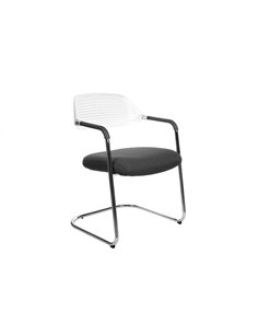 Крісло KRESLALUX ERA-V BLACK для відвідувачів, на полозах