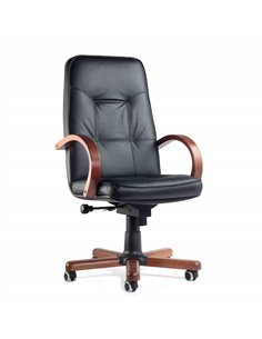 Крісло ZEFLA MADRID 0644 для керівника, шкіряне