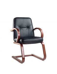 Крісло ZEFLA MADRID 0643BF для відвідувача, на дерев'яних полозах