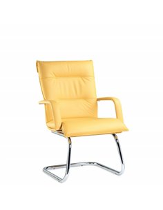 Крісло ZEFLA AMSTERDAM 0699BF для відвідувача, шкіряне