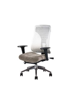 Крісло GOODWIN TRULY white / grey, ергономічне