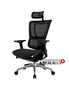 Крісло комп'ютерне MIRUS-IOO, ергономічне, чорного кольору