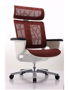 Крісло-реклайнер NUVEM RED MESH для офісу і вдома