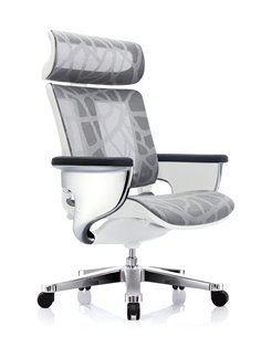 Крісло-реклайнер NUVEM SILVER MESH для офісу і вдома