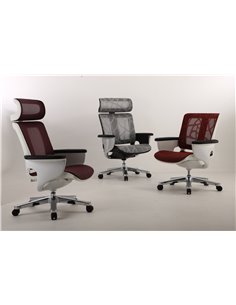 Крісло-реклайнер NUVEM SILVER MESH для офісу і вдома 2