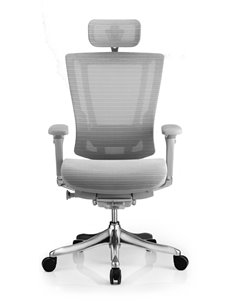 Крісло NEFIL LUXURY Mesh ергономічне, сіре 2