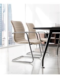 Крісло QUINTI SEDUTE ICE для відвідувача, шкіряне 2