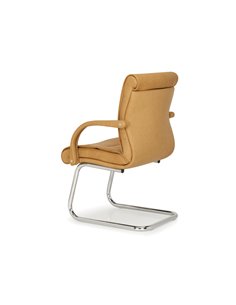 Крісло QUINTI SEDUTE APOLLO для відвідувачів, шкіряне, на полозах 2