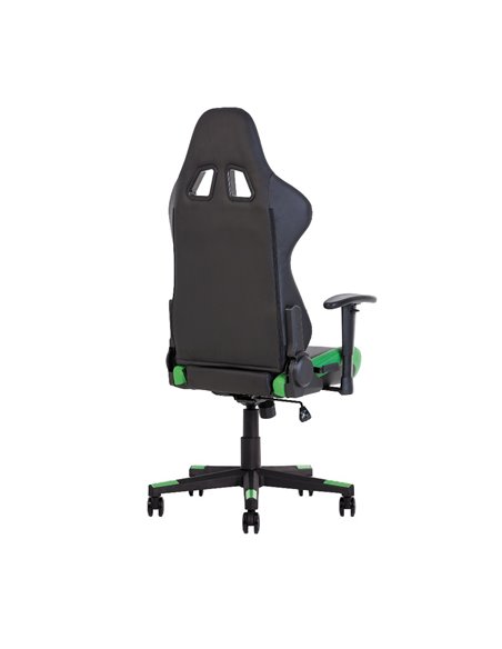 Крісло HEXTER ML R1D TILT PL70 ECO / 01 BLACK / GREEN геймерське