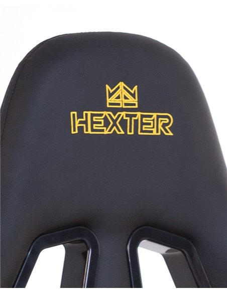 Крісло HEXTER ML R1D TILT PL70 ECO / 01 BLACK / YELLOW геймерське