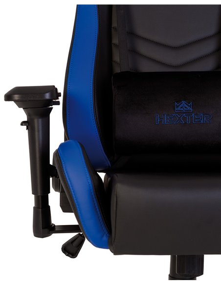 Крісло HEXTER PRO R4D TILT MB70 ECO / 01 BLACK / BLUE геймерське