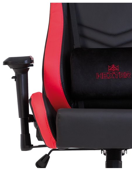 Крісло HEXTER PRO R4D TILT MB70 ECO / 01 BLACK / RED геймерське