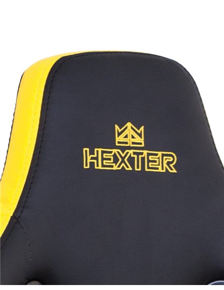 Крісло HEXTER PRO R4D TILT MB70 ECO / 01 BLACK / YELLOW геймерське