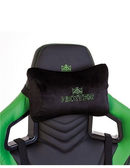 Крісло HEXTER PRO R4D TILT MB70 ECO / 02 BLACK / GREEN геймерське