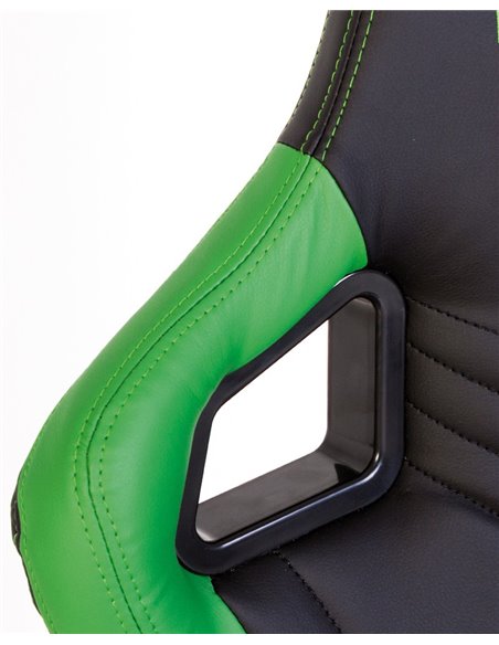 Крісло HEXTER PRO R4D TILT MB70 ECO / 02 BLACK / GREEN геймерське