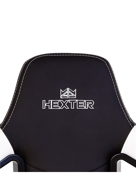 Крісло HEXTER PRO R4D TILT MB70 ECO / 02 BLACK / WHITE геймерське