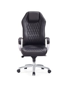 Крісло F103 BL для керівника, шкіряне, чорне 2