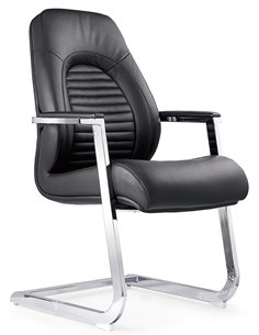 Крісло F368 для відвідувача, чорне