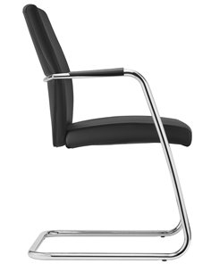 Крісло SITLAND PASSE-PARTOUT для відвідувача, шкіряне, з високою спинкою