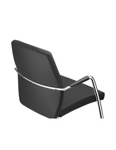 Крісло SITLAND PASSE-PARTOUT для відвідувача, шкіряне, з високою спинкою 2