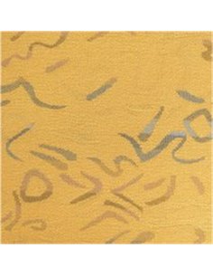 Крісло Y-128 DY оббивка жовта з малюнком 2