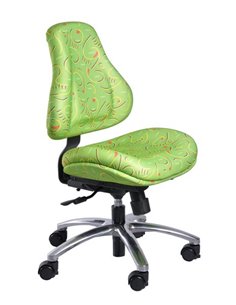 Крісло Mealux Y-128 Z оббивка зелена з малюнком