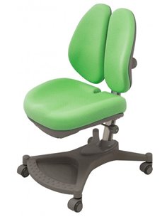 Крісло Mealux Y-132 Z сріблястий метал / оббивка зелена однотонна