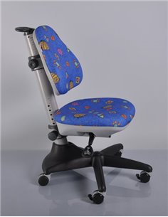 Крісло Mealux Y-317 BB оббивка синя з жучками