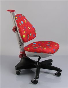 Крісло Mealux Y-317 RR оббивка червона з жучками