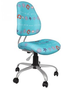 Крісло EVO Y-510 BH оббивка синя з малюнком 2