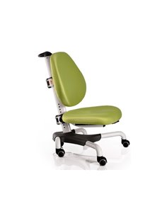 Крісло Mealux Y-517 WKZ білий метал / оббивка зелена однотонна