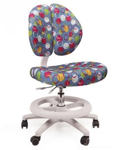 Крісло Mealux Y-616 B оббивка синя з кульками