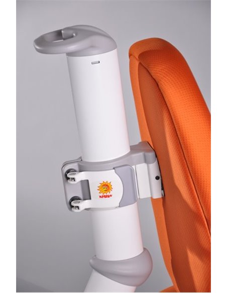 Крісло Mealux Y-718 WKY білий метал / оббивка помаранчева однотонна