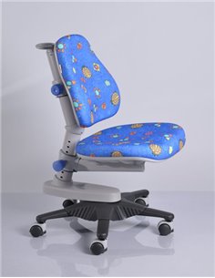 Крісло Mealux Y-818 BB оббивка синя з жучками