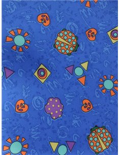 Крісло Mealux Y-818 BB оббивка синя з жучками 2