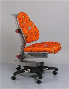 Крісло Mealux Y-818 RO оббивка помаранчева з жучками