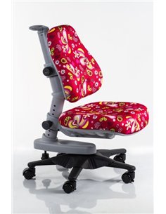 Крісло Mealux Y-818 RZ оббивка червона з листочками