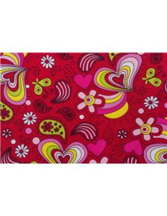 Крісло Mealux Y-818 RZ оббивка червона з листочками 2