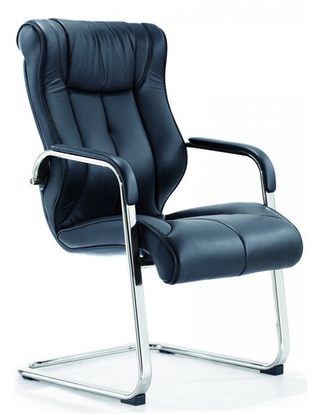 Крісло F341 для відвідувача чорний колір