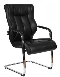 Крісло F341 для відвідувача чорний колір 2