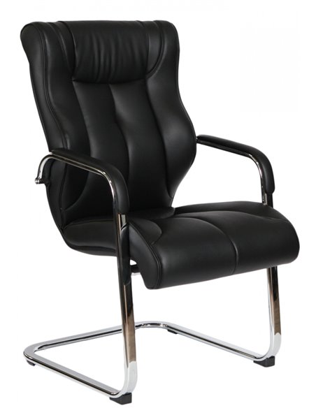 Крісло F341 для відвідувача чорний колір