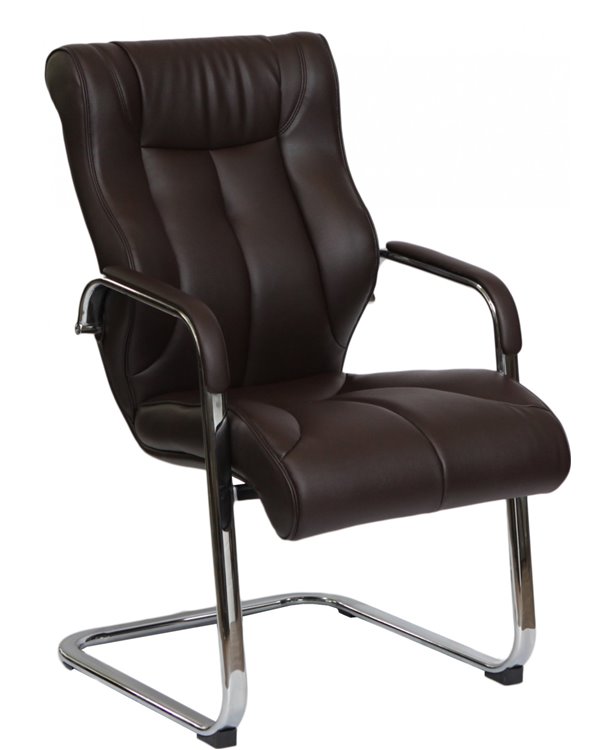 Крісло F341 для відвідувача коричневий колір