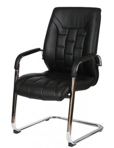 Крісло F340 для відвідувача чорний колір 2