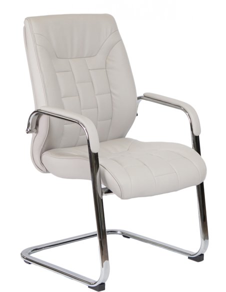 Крісло F340 для відвідувача світло-сірий колір