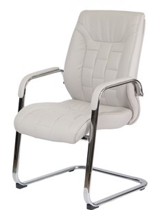 Крісло F340 для відвідувача світло-сірий колір 2