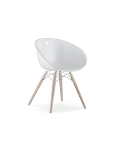 Стілець PEDRALI GLISS WOOD 904 білий